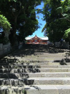 階段と神社